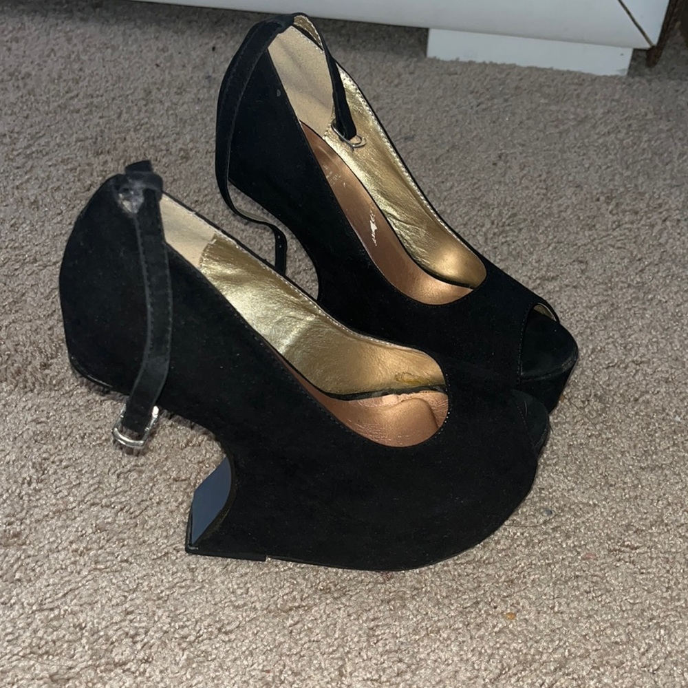 Unique Peep Toe Wedges